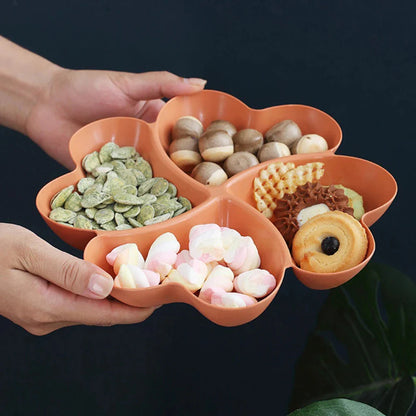 Snack Snack Plate Feel Comfortable Beautiful Shape Wheat Straw Kitchen Bar Utensils Four-leaf Clover Plate Fruit Plate