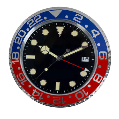 Metal Creative Art Design Digital Luminescent Clock 13"