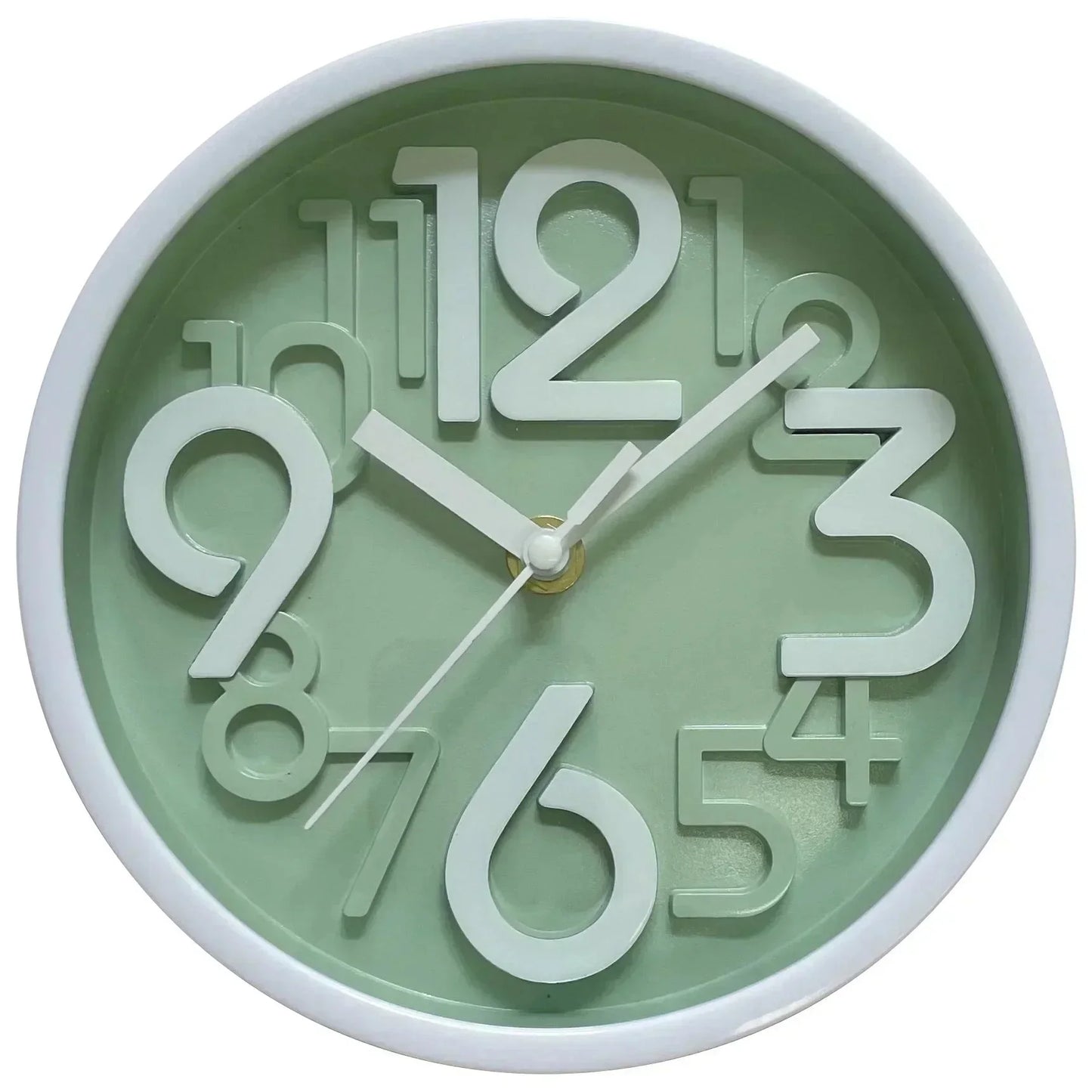 Children's Study Non-Ticking Wall Clock Luxury Silent Battery Operated Round Wall Clock for  Modern Simple Style Home Decor