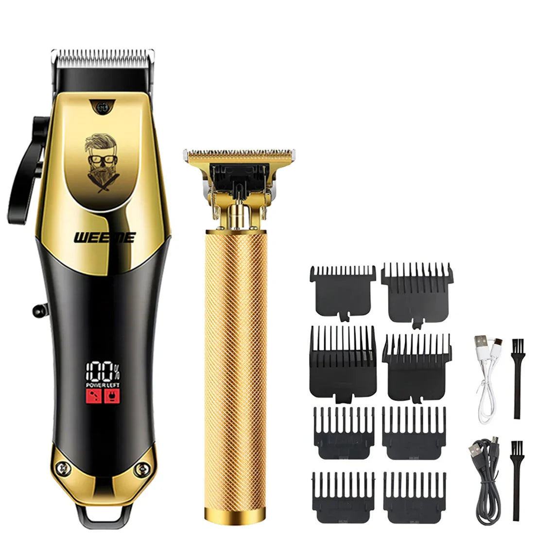 Adjustable Hair Trimmer T9 Vintage Hair Clipper Electric Beard Trimmer Hair Length Adjustable Haircut Machine Kit Boyfriend Gift