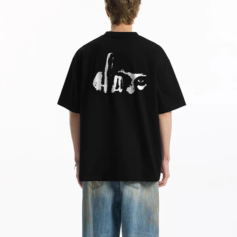 Men's and women's Short-Sleeved T-shirts Funny Abstract Pattern T-shirts 100%Cotton Streetwear Casual Fashion Oversized T-shirts