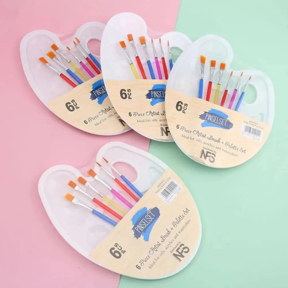 Adults Drawing Artist Coloring Student Art Painting Supplies Watercolor Tray Art Oval Palette Brush Set Oil Painting Palette