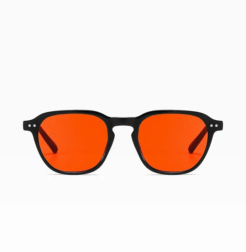 Fashion Square Round Sunglasses Men Women Brand Designer Retro Sun Glasses Male Female Small Frame Vintage Rivet Oculos De Sol