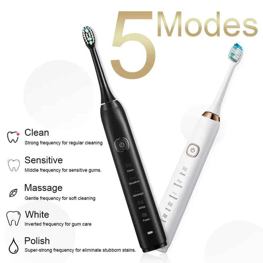 Compatible with Oral B Ultra Electric Toothbrush 3D Rotation Rechargeable Teeth Brush Pressure Sensor 8 Brushing Modes 2 Min Tim