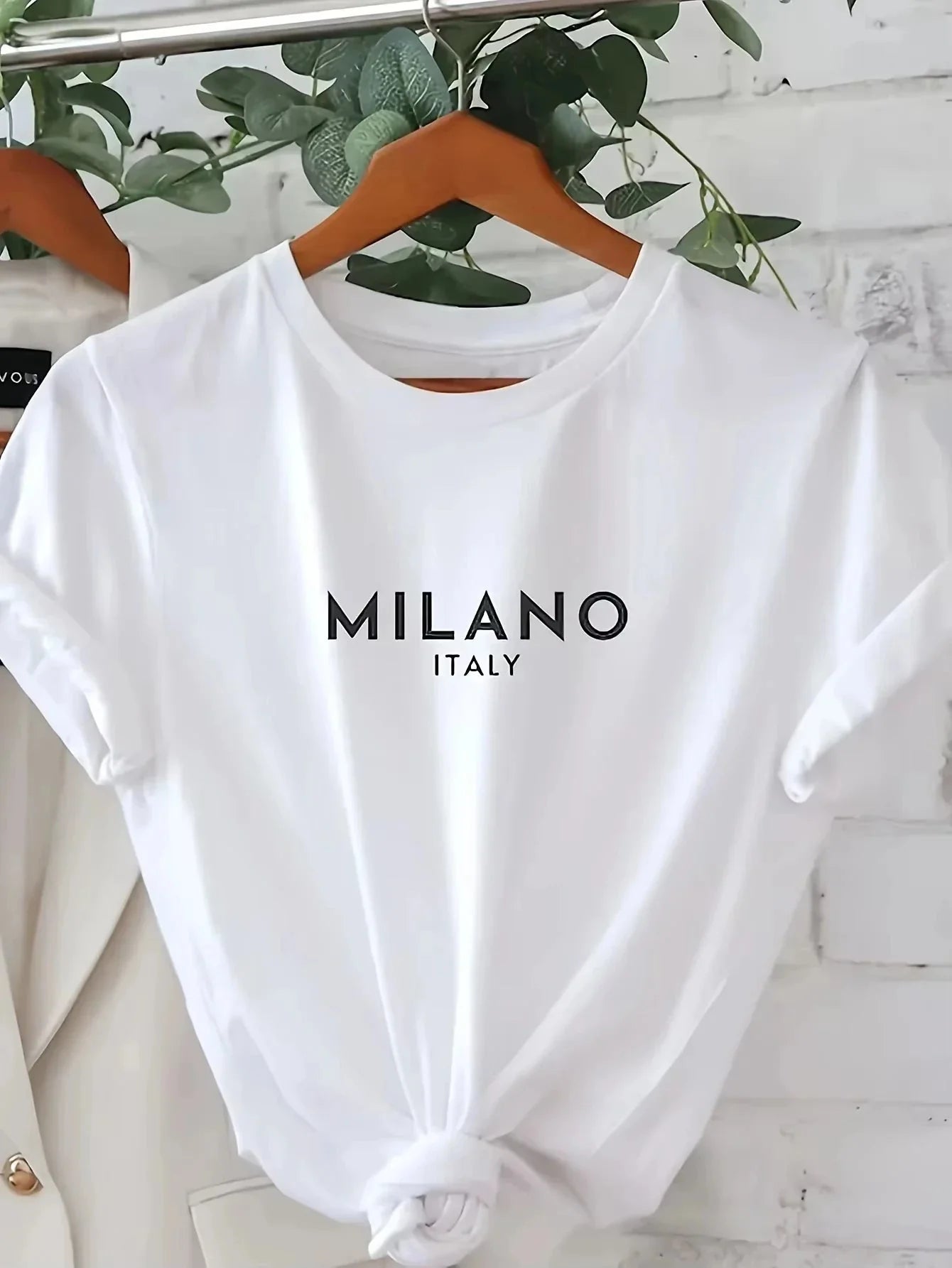 90s Streetwear Paris MILANO ITALY Letter Women T Shirt Casual Tee Men Cotton Oversize Loose Trend Vintage Summer Couple Shirt
