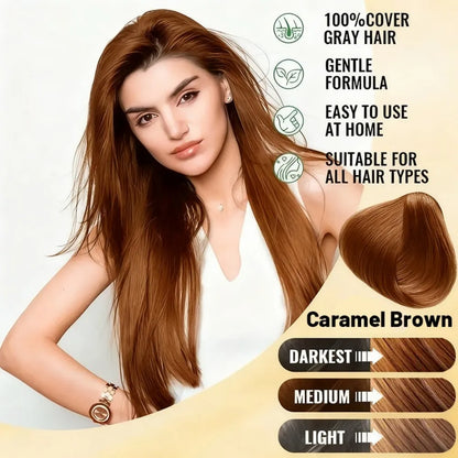 Unisex adult 4-in-1 hair dye shampoo, hair dye shampoo foam, plant-based hair dye, easy to shampoo, cover gray hair