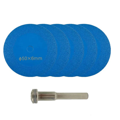2inch 1-10Pcs Diamond Cutting Disc Glass Jade Crystal Tile Marble Saw Blade Brazed Glass Engraving Round Shank Mini Saw Blade