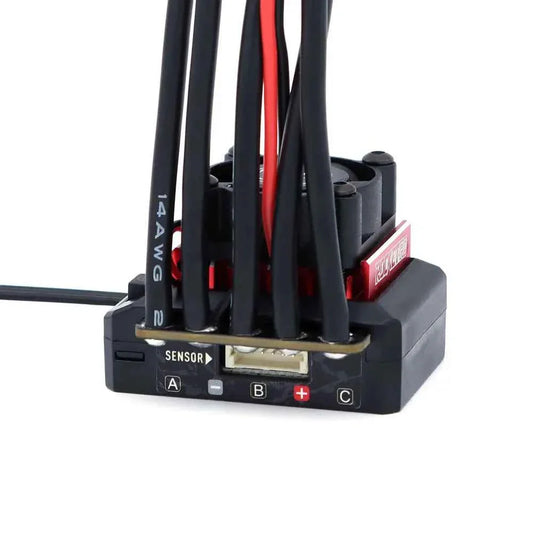 ROCKET-RC 100A ESC Sensored Brushless Electric Speed Controller 2-3S for 1/10 RC Drift Car 380/390/540 Sensored Brushless Motor