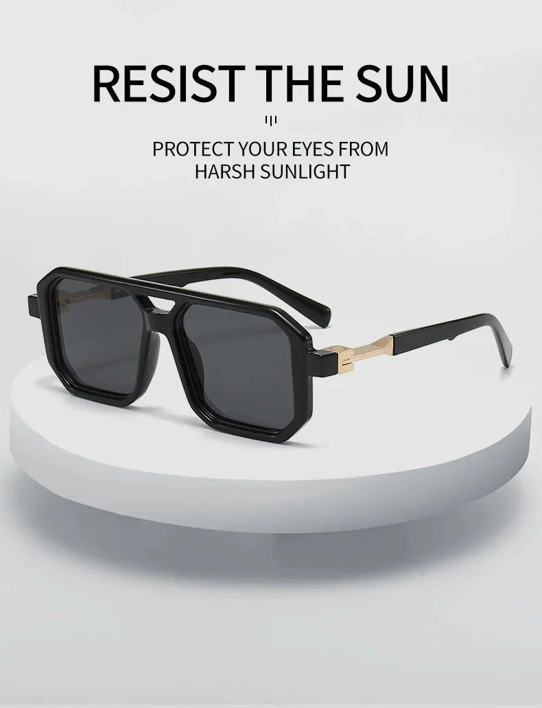 2024 Square Sunglasses For Men Vintage Fashion Glasses Sunglasses Women Trendy Dropshipping Shades Gafas De Sol Hombre Lunette