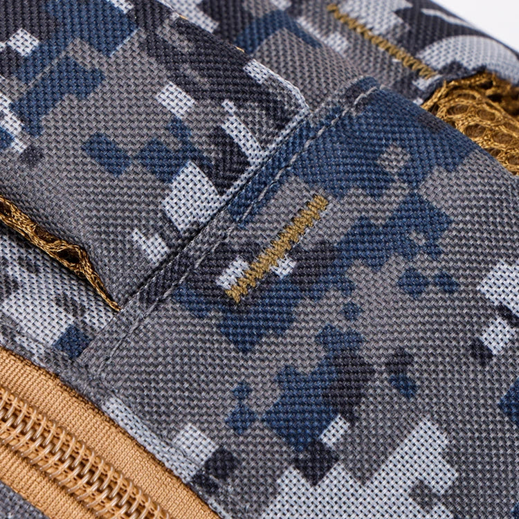 Camouflage large-capacity backpack - adjustable shoulder strap, outdoor theme style, zipper closure, ideal for hiking