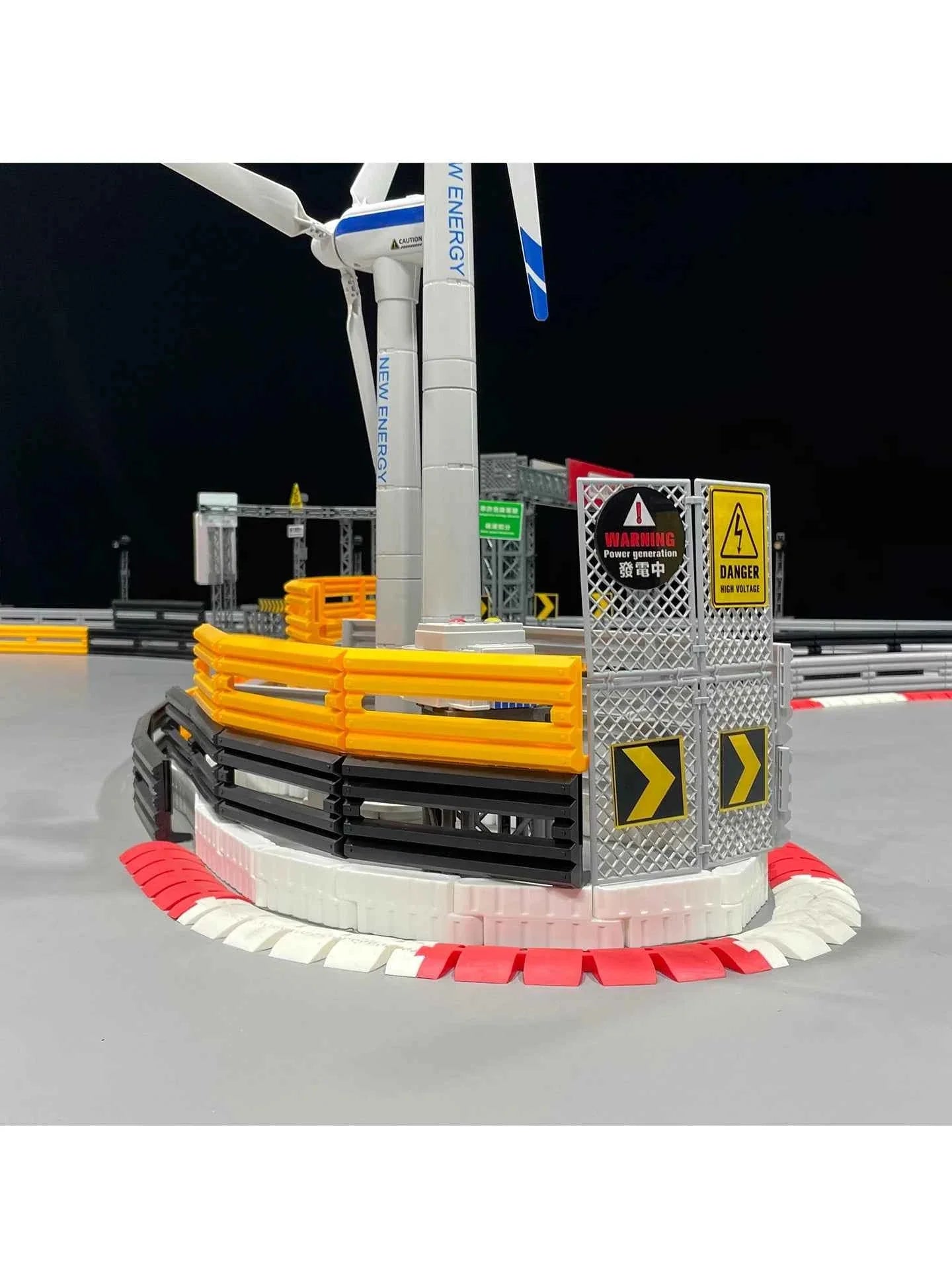 RC Car Road Barriers Remote Control Car Accessories Drifting Race Track Barrier Traffic Splicing Stereo Roadblock Traffic Scene