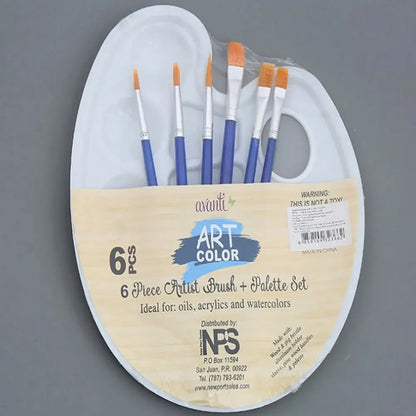 Adults Drawing Artist Coloring Student Art Painting Supplies Watercolor Tray Art Oval Palette Brush Set Oil Painting Palette