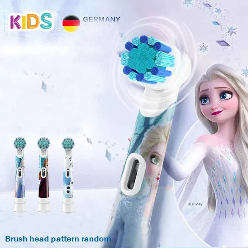Oral B Children Electric Toothbrush Heads Frozen Utral Soft Tooth Brush Heads Round Brush Heads 2/3/4 hedas for 3-12 years old