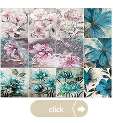DIY Paint by Numbers Kit for Adults - Natural Scenery & Botanical Canvas Art