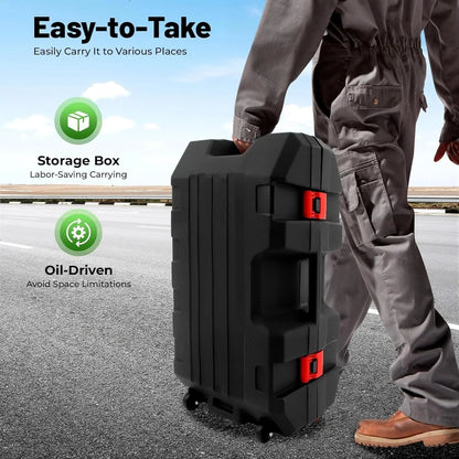 37.7CC 4 Stroke Gas-Powered T Post Driver, Gas Powered Pile Driver with Storage Box, Single Cylinder , Customized