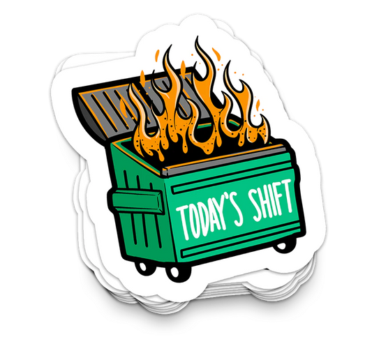 Shiftwork- Funny Tumbler Stickers