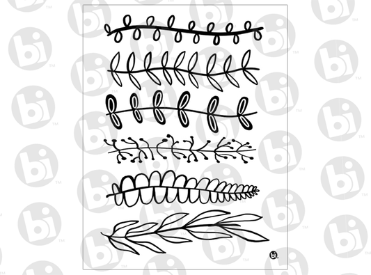Leafy Lines Silkscreen