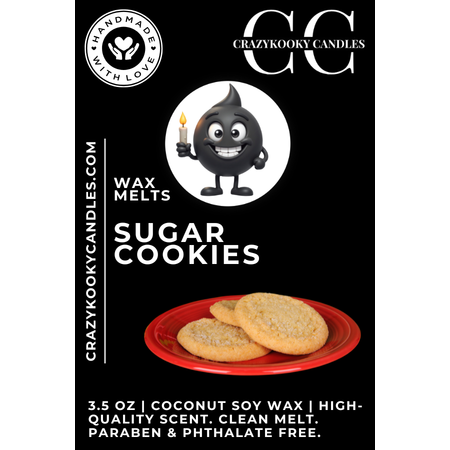 SUGAR COOKIES - Wax Melts, Scented Coconut Soy, 3.5oz