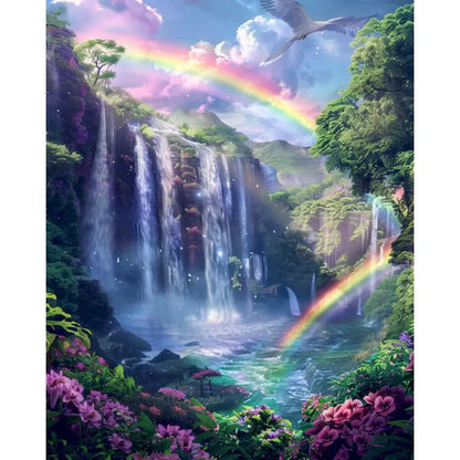 DIY Paint by Numbers Kit for Adults - Natural Scenery & Botanical Canvas Art