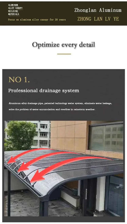 Pergola Gazebos Carport Canopy Garden Buildings Awning Sunroom Pavilion Houses Decoration Waterproof Shadow Patio Yard & Garden