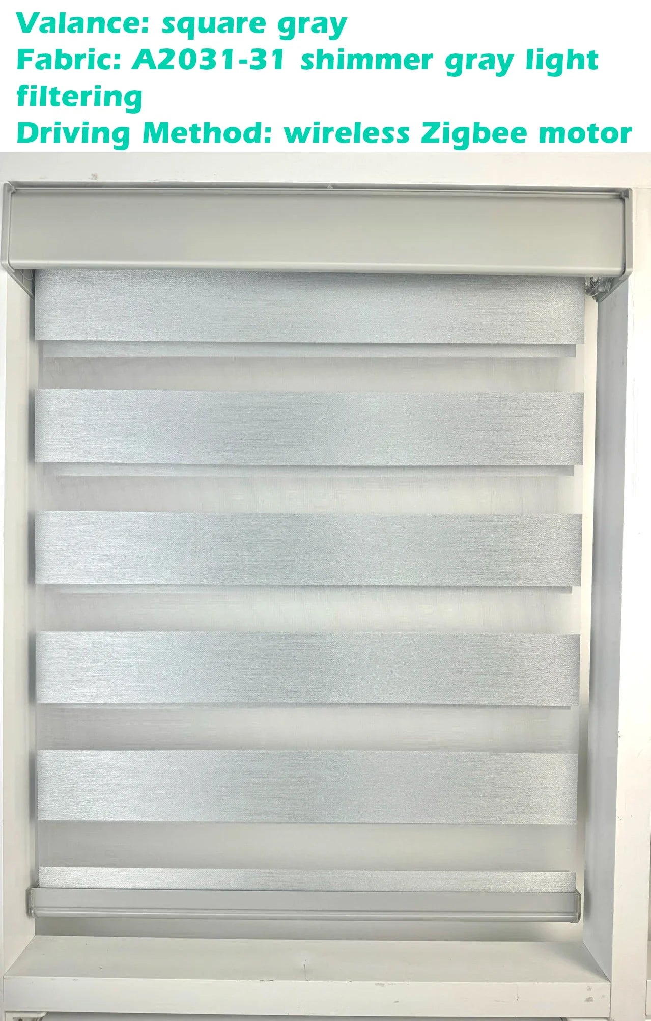 Decopedia Custom Made Zebra Blinds for Windows Motorized Roller Blinds Blackout Day and Night Window Blinds for Sliding Door