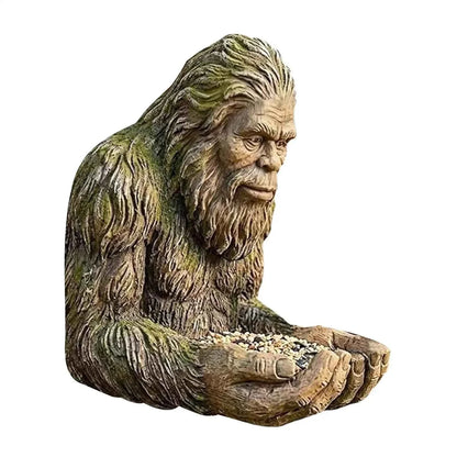 Bird Feeder Big-foot Garden Sculpture Yard Art Decoration Wild Bird Feeding Station funny resin statue Bird Feeding supplies