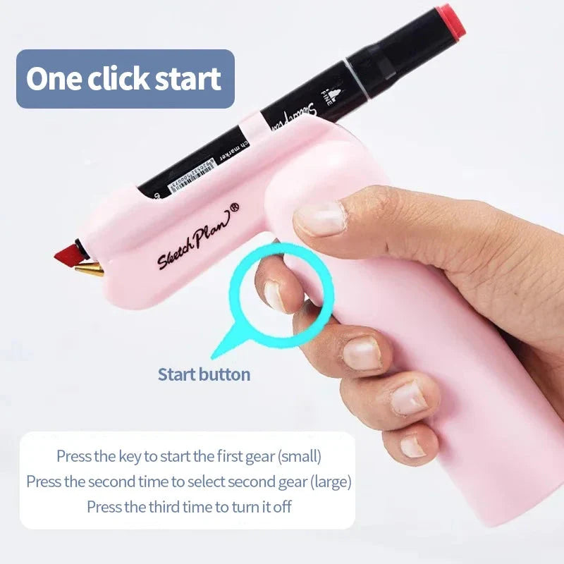 Art Electric Spray Pen Airbrush Set Inkjet Painting Brush Washable Spray Painting Hand Drawn Art Supplies Multi-function Color