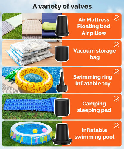 ETENWOLF AIR 3S Wireless Electric Air Pump 1300mAh Camping Light Small Inflator Deflator Outdoor Pump Pool Floats Sleeping Pads