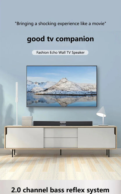 2025 6D surround sound home theater speaker system mobile phone bass wireless Bluetooth speaker long TV soundbar speaker TF/AUX