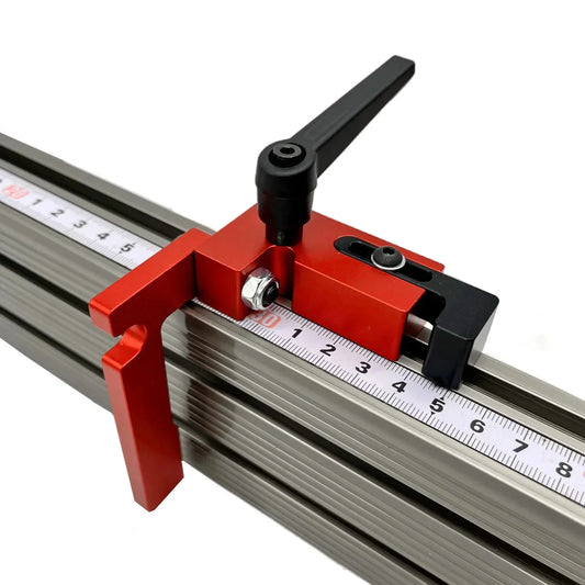 Router Table Fence Aluminum Multi T-Track Table Saw Profile Fence Woodworking T-Slot Miter Track Connector and Fence Stoppe