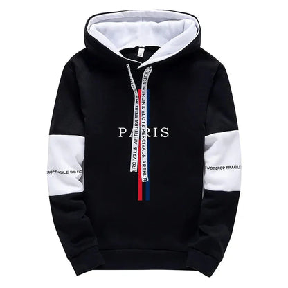 Paris Fashion Hoodies for Men High Quality Hooded Long Sleeve Sweatshirts All Season Daily Casual Sports Pullover Men's Clothes