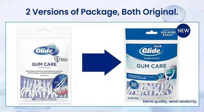 Oral B Flosser Glide Floss Picks Dental Toothpicks Gum Care Teeth Cleaning Sticks Y-shaped 3D Floss Toothpicks 90 pcs