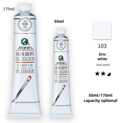Marie's Oil Paint 170ML Oil Painting Art Creation Pigment Large Oil Paint Paint Single Commonly Used 24 Colors