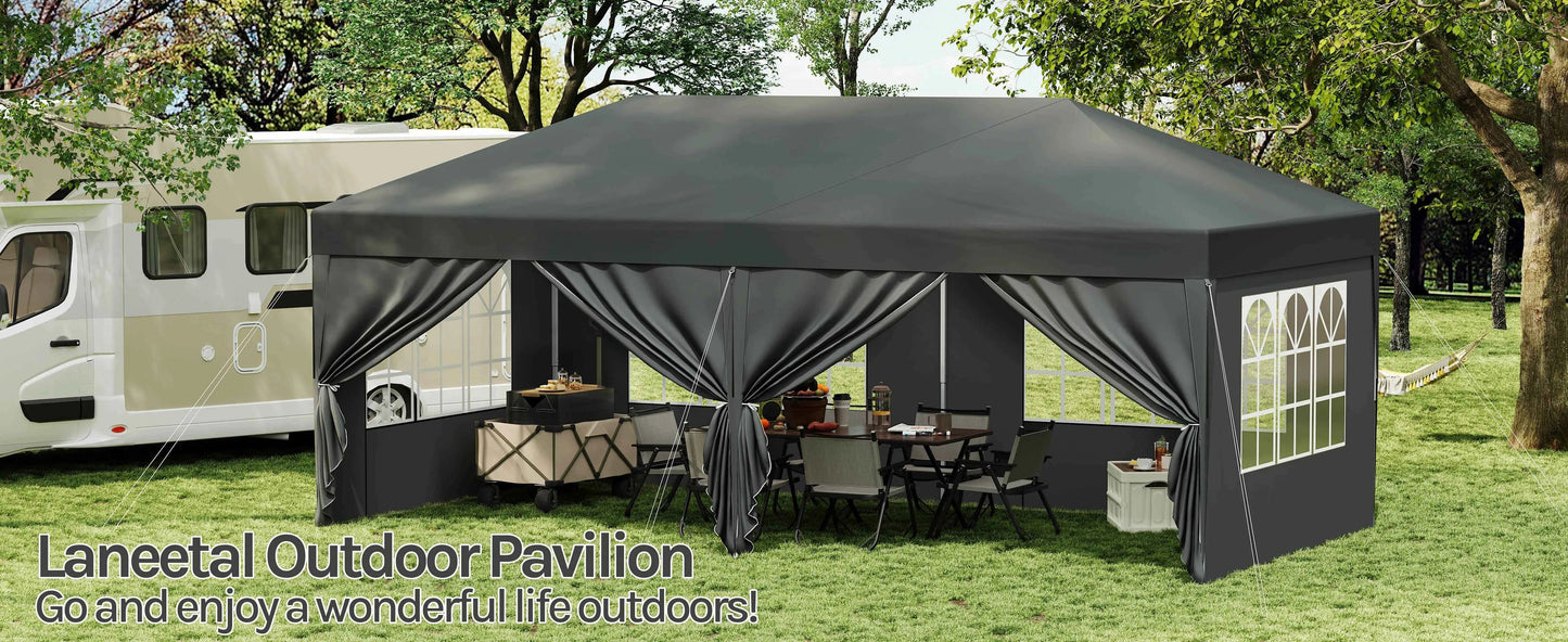 Pop Up Folding Gazebo Garden Gazebo Marquee Pergola Waterproof Windproof UV Protection party tent for Garden Camping Beach BBQ
