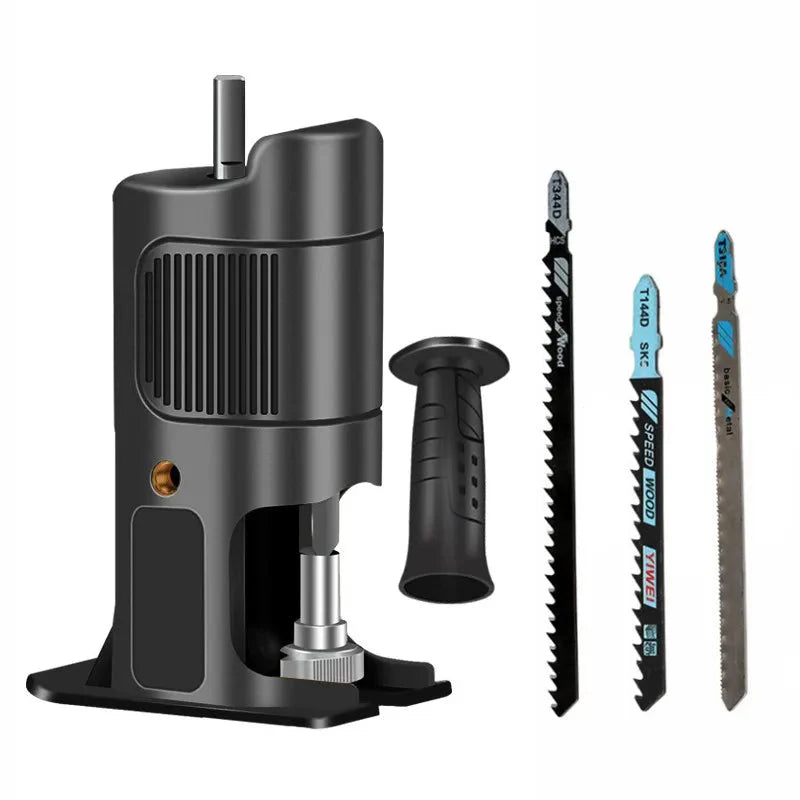 Portable Reciprocating Saw Adapter Electric Drill Modified Electric JigSaw Curve Saw Power Tool for Wood PVC Steel Pipe Cutting