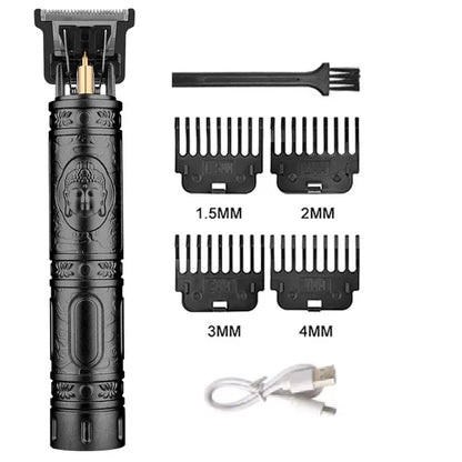 Adjustable Hair Trimmer T9 Vintage Hair Clipper Electric Beard Trimmer Hair Length Adjustable Haircut Machine Kit Boyfriend Gift