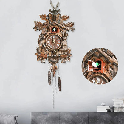 German Traditional Black Forest Wooden Style Cuckoo Clock Handmade