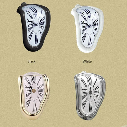 Melting Distorted Surreal Novelist Salvador Dali Style Decorative Clock