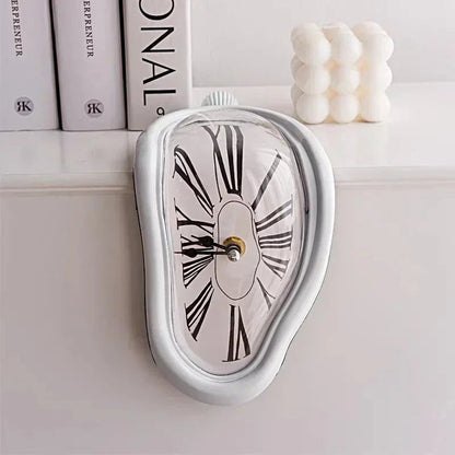 Novel Salvador Dali Style Melting Distorted Surreal Wall Clock
