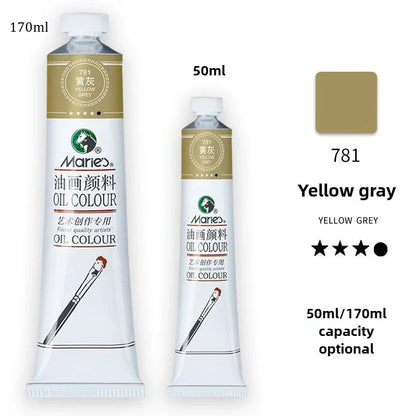 Marie's Oil Paint 170ML Oil Painting Art Creation Pigment Large Oil Paint Paint Single Commonly Used 24 Colors