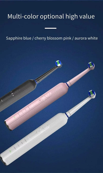 Compatible with Oral B Sonic Electric Toothbrush Smart Ultrasonic Dental Teeth Whitening Rechargeable Adult Tooth Brush 3 Head