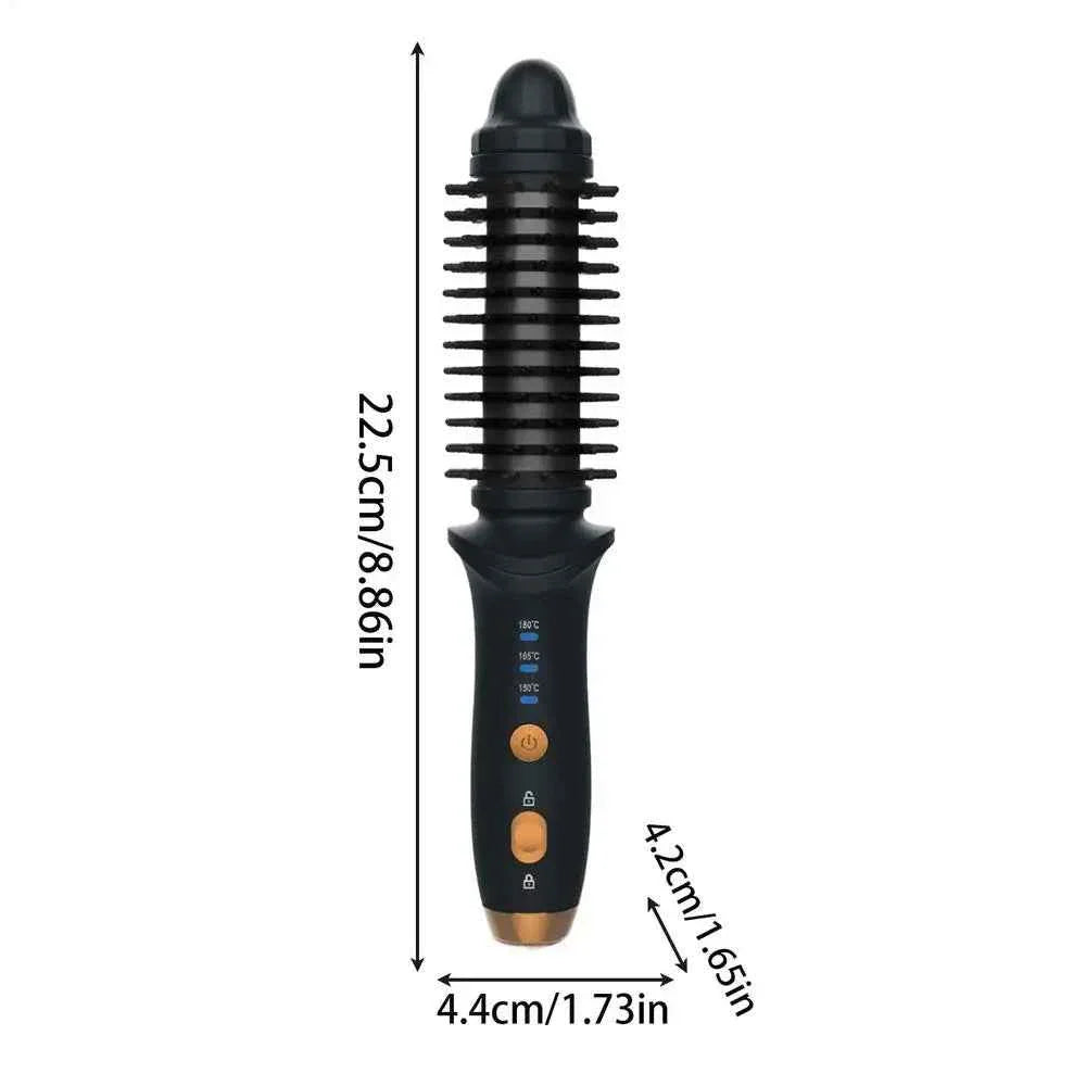 Cordless Hair curling wands USB rechargeable cordless curling iron Electric Heated Hair Curling Round Brush Hair Styling Tool