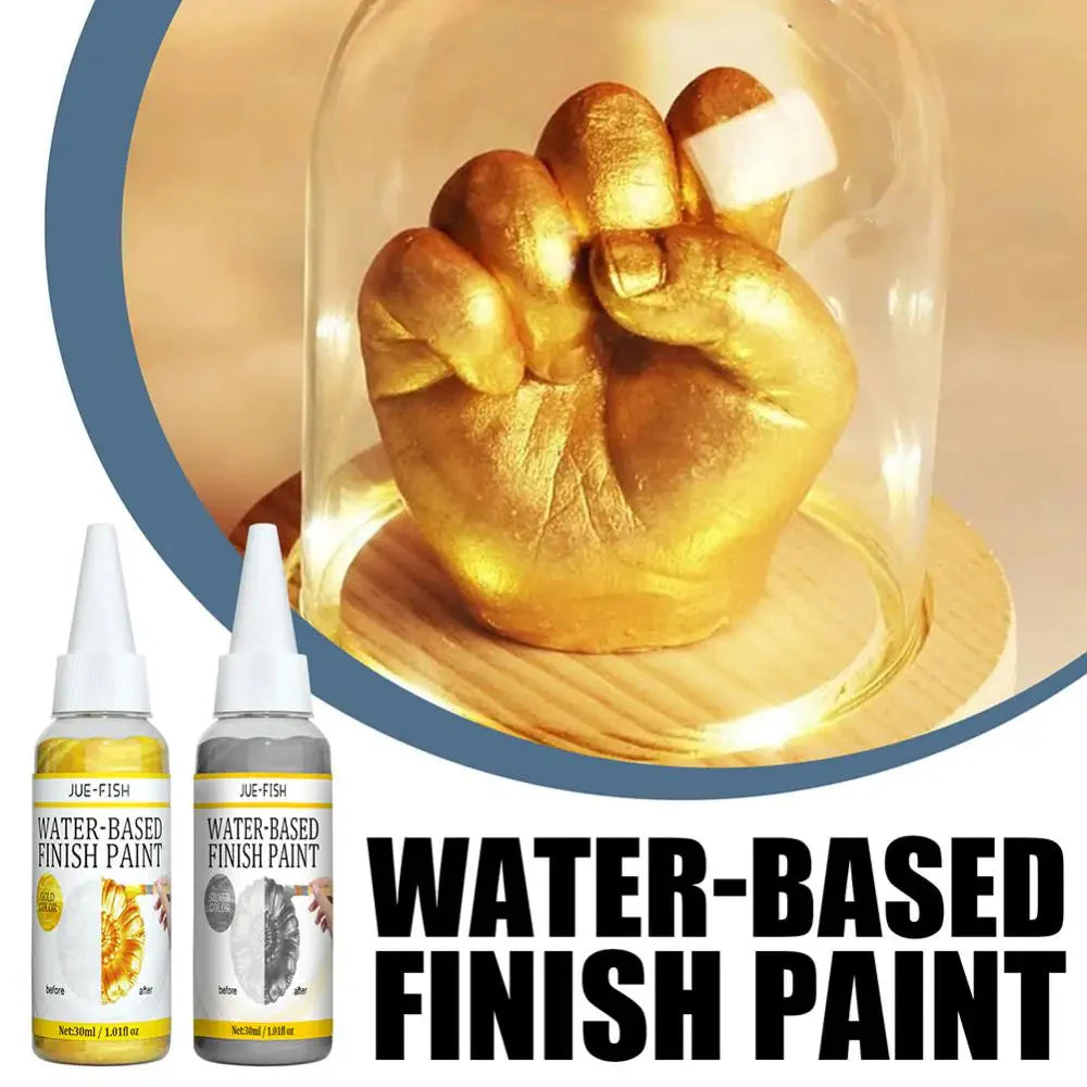 30ml Gold Paint Metallic Acrylic Paint Waterproof Not Faded For Statuary Coloring DIY Hand Clothes Painted Graffiti Pigments