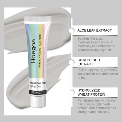Hoegoa Grey Hair Cream Long Lasting Colour Lock Nourishing Phytocare Trendy Hair Colour Hairdresser
