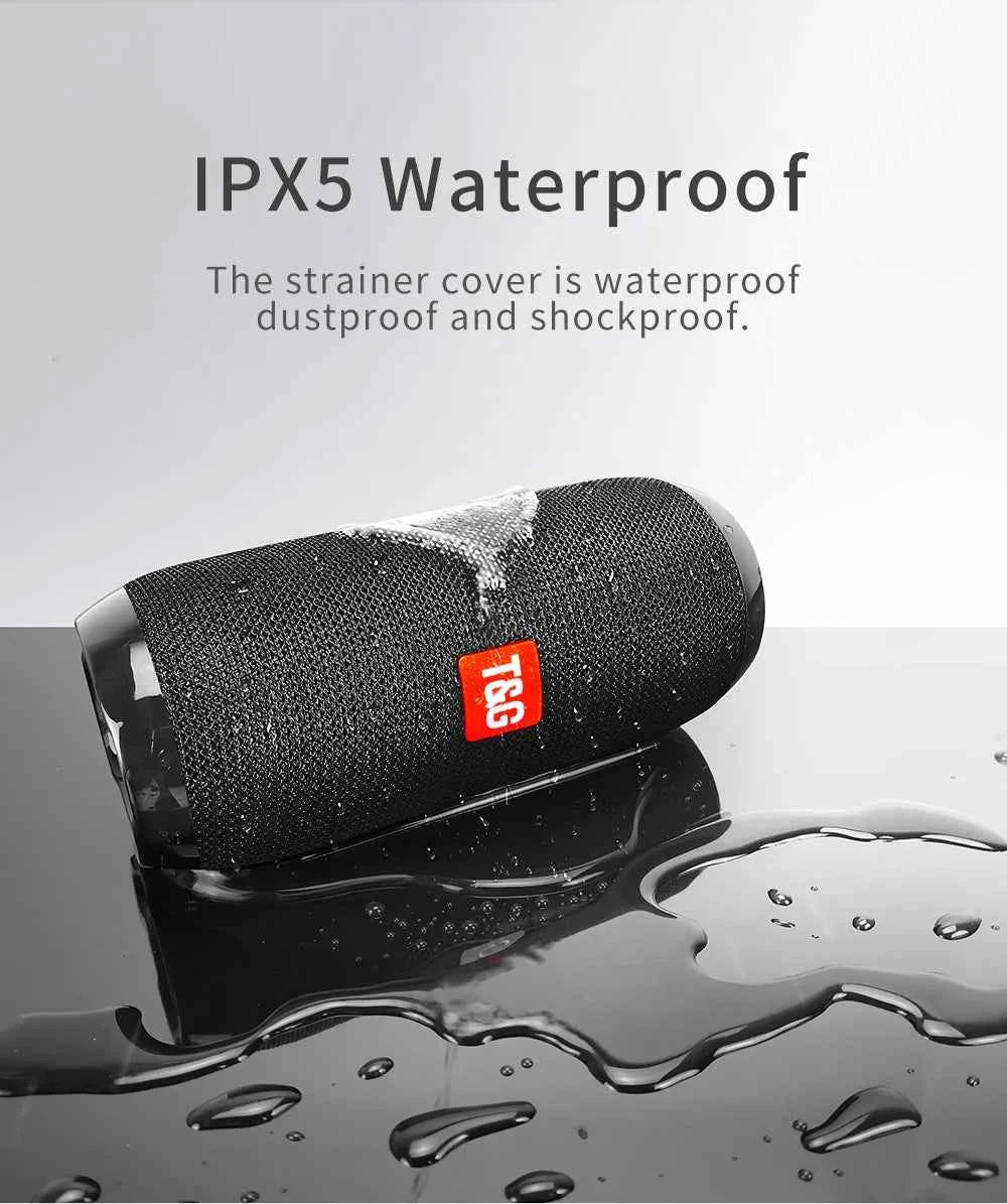 Bluetooth Speaker T&G TG117 Portable TWS Sound Box Waterproof Loudspeaker Outdoor Stereo Surround Speakers Support TF FM Radio