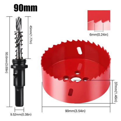 1pc 15-200mm M42 Bi-Metal Hole Saw HSS Drill Bit for Metal Iron Aluminum Stainless Plastic DIY Wood Cutter Tools