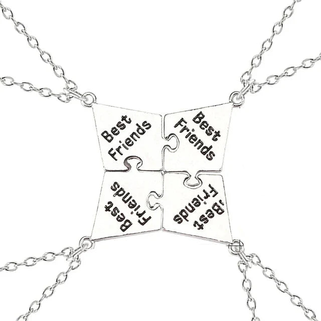 New Best Friends Necklace For Women Girls Broken Heart Puzzle Musical Note Pendant Necklaces BFF Friendship Forever Jewelry Gift