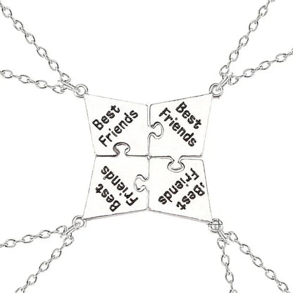 New Best Friends Necklace For Women Girls Broken Heart Puzzle Musical Note Pendant Necklaces BFF Friendship Forever Jewelry Gift