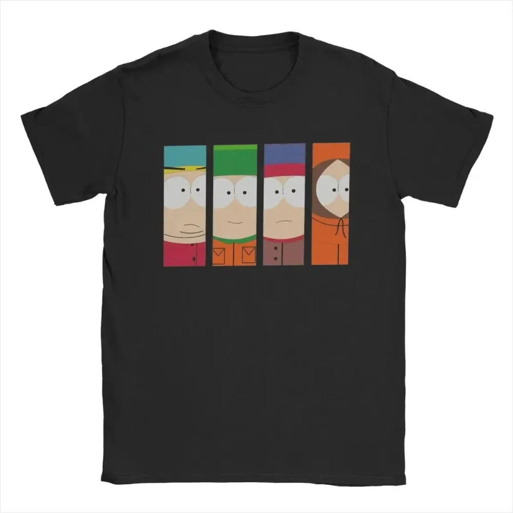 T-shirts Men Women Funny Cartoon Cute Comic Summer Cotton Casual Short Sleeve Round Neck Clothing Loose Tops