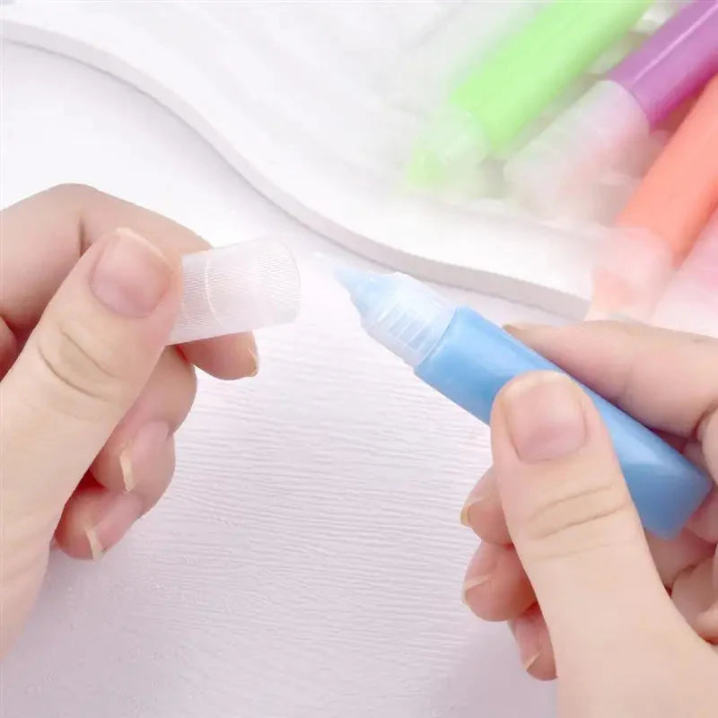 6ml/pc Luminous Pigment Paint Bright Fluorescent Paint Glow In Dark Acrylic Painting Water Color Artwork Party